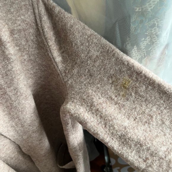 🌸 Banana Republic Women's Nutmeg Wool Hooded Open Front Cardigan Sweater - Picture 7 of 8